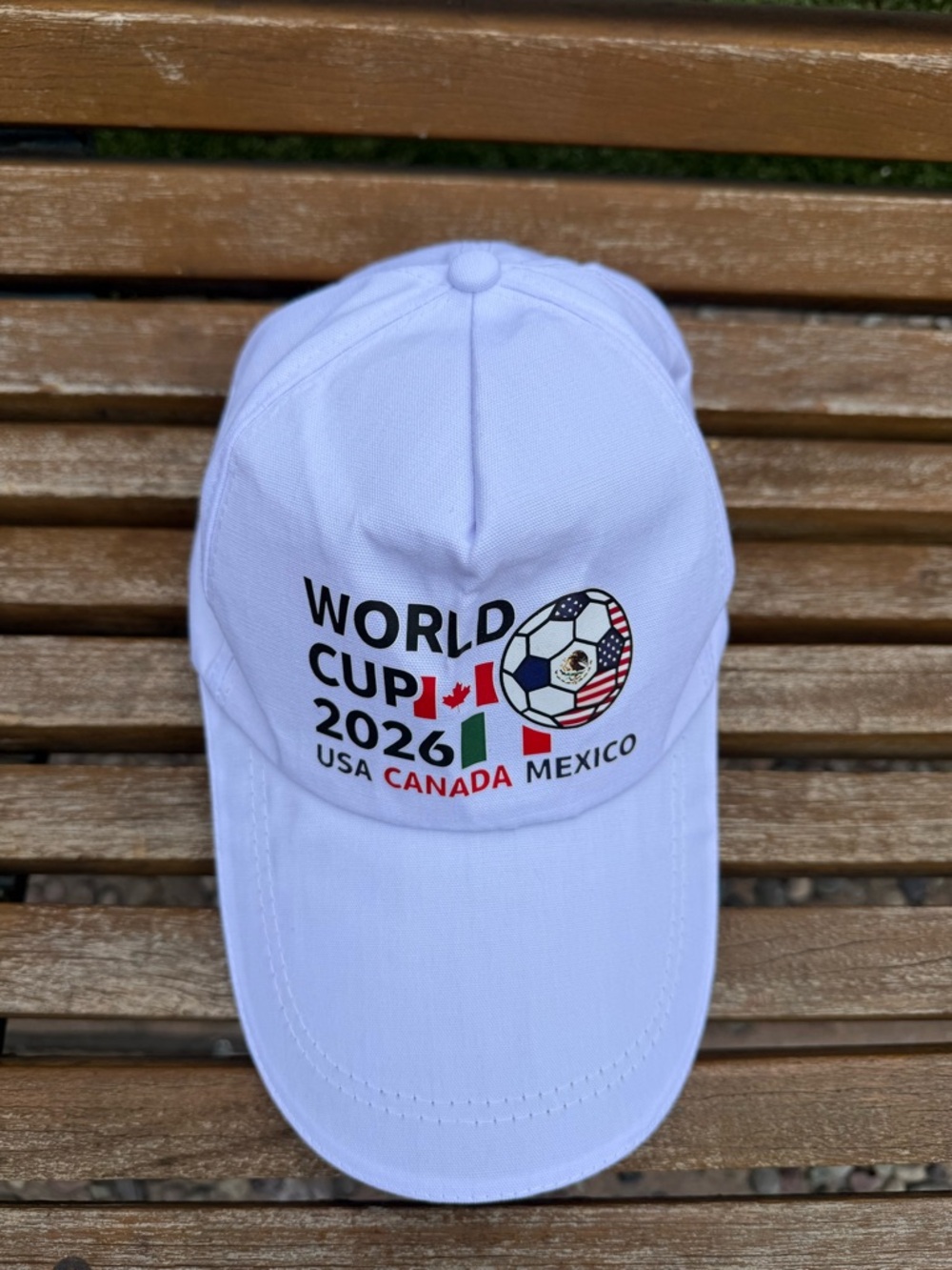 Los Angeles World Cup 2026 White Baseball Cap - USA Canada Mexico Adjustable